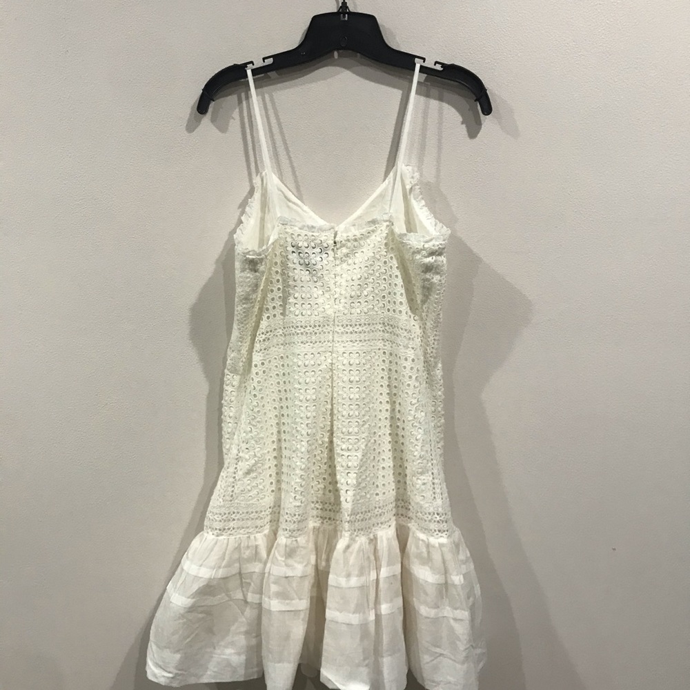 J. Crew Ruffle Eyelet Hem Spaghetti Strap Dress - Picture 10 of 12